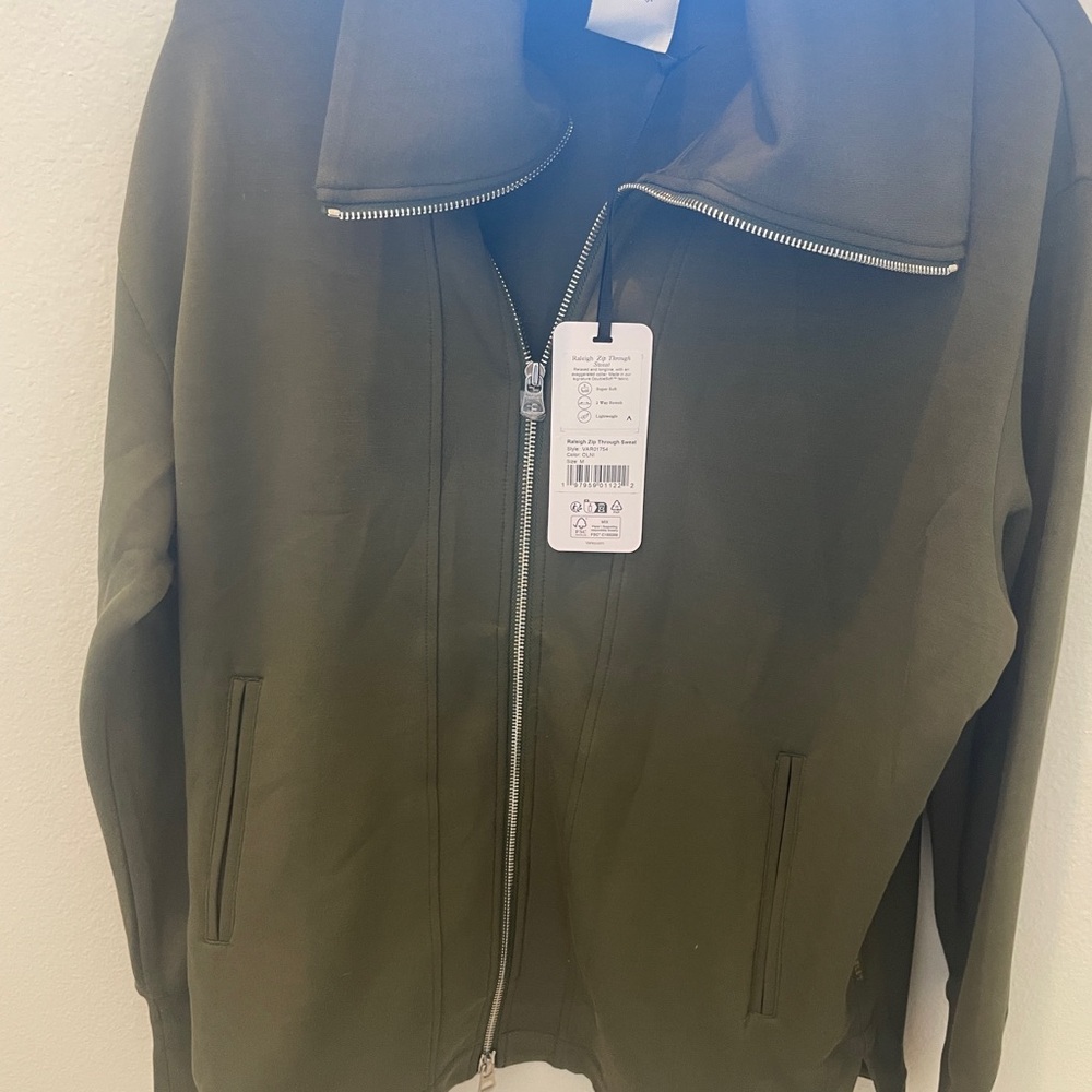 Varley Women's Olive Zip-Up Hoodie